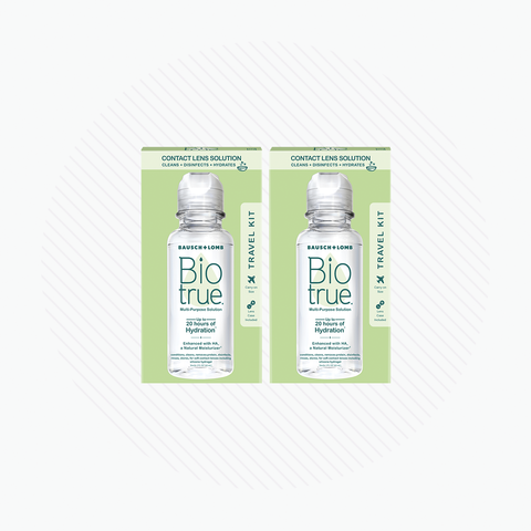 BioTrue Multipurpose Contact Lens Solution Travel Kit 2-Pack (2x 2oz 60mL)