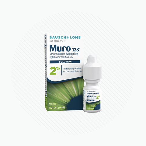 Muro 128 Eye Drops, Temporary Relief for Corneal Edema, 2% Solution, 0.5 Fl Oz