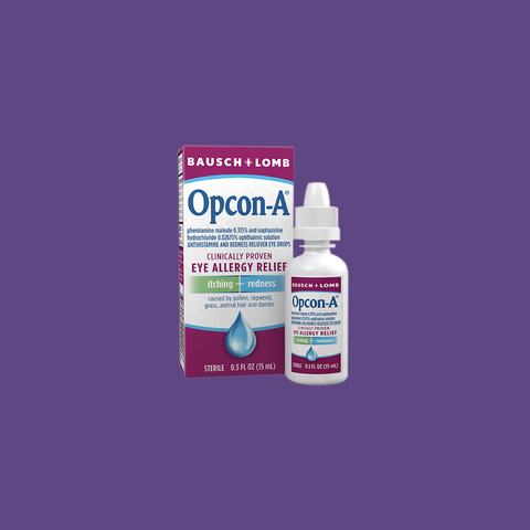 Bausch & Lomb Opcon-A Eye Drops for Allergy Relief 15mL