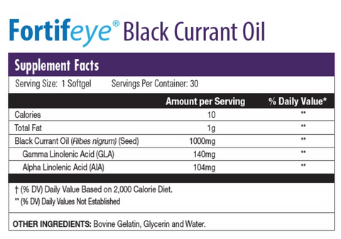 Fortifeye Black Currant Seed oil-GLA