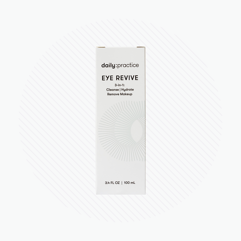 Daily Practice - Eye Revive Foam - 3-in-1 Eye Care Cleanser to Cleanse, Hydrate and Brighten Around the Eyes (3.4oz Bottle) 100ml