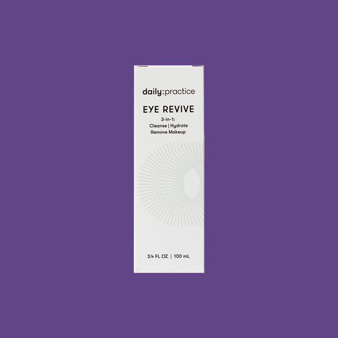 Daily Practice - Eye Revive Foam - 3-in-1 Eye Care Cleanser to Cleanse, Hydrate and Brighten Around the Eyes (3.4oz Bottle) 100ml