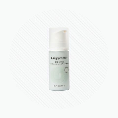 Daily Practice - Eye Revive Foam - 3-in-1 Eye Care Cleanser to Cleanse, Hydrate and Brighten Around the Eyes (3.4oz Bottle) 100ml