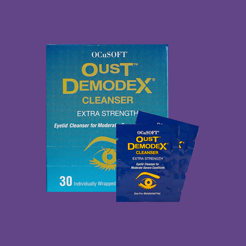 OCuSOFT Oust Demodex Cleanser Wipes with Foam Compliance Kit (50ml Foam with 100 pads)