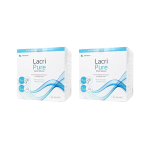 2-Pack of Menicon Lacripure Sterile Saline Solution - (98 Vials x 2) Scleral Lenses