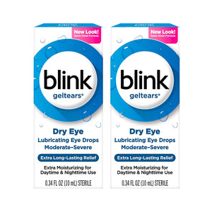 Blink Gel Tears Lubricating Eye Drops 2-Pack (2 x 10ml bottles)