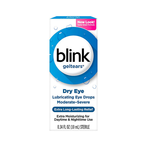 Blink Gel Tears Lubricating Eye Drops 2-Pack (2 x 10ml bottles)