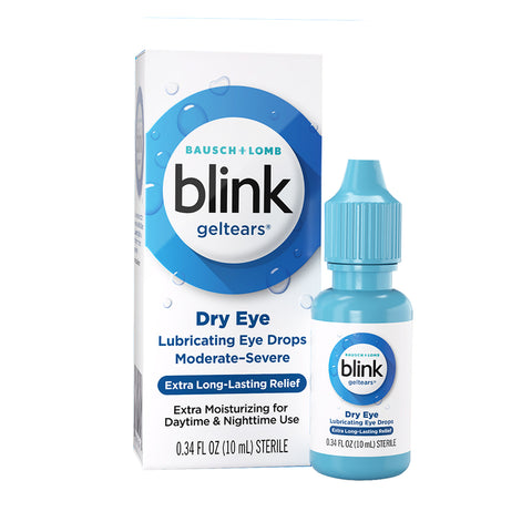 Blink Gel Tears Lubricating Eye Drops 2-Pack (2 x 10ml bottles)