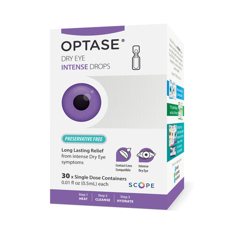 OPTASE Intense Eye Drops Single Dose Units - Preservative Free (30ct. Vials)