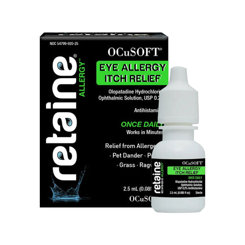 Ocusoft Retaine Allergy Once Daily for Eye Itch Relief (2.5mL)