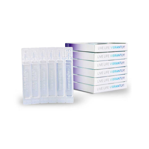 Vibrant Vue Saline Lens Rinse and Insertion Fill Solution, 100% Preservative Free, 100 Vial box