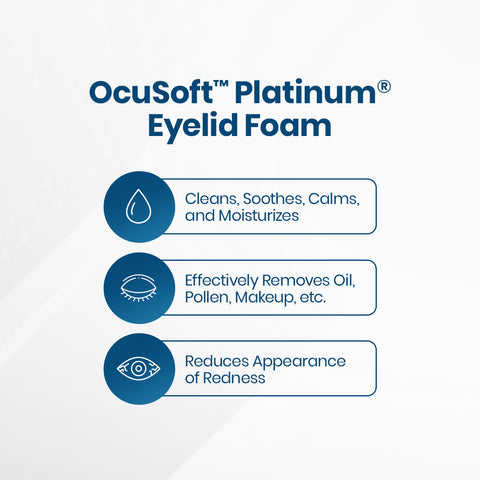 Ocusoft Lid Scrub Plus Platinum Foam 50ml