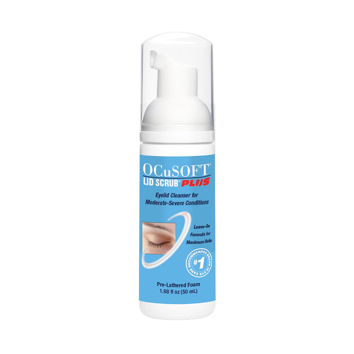 Ocusoft Lid Scrub Plus Foam for Eyelid Cleaning (50ml bottle)