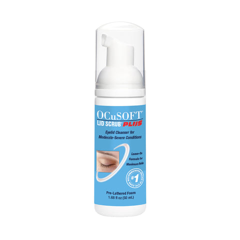 Ocusoft Lid Scrub Plus Foam for Eyelid Cleaning (50ml bottle)