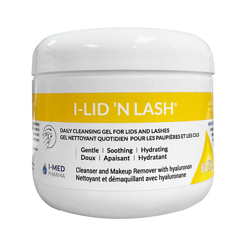 I-Lid ’n Lash Lid and Lash Hygiene Wipes to Cleanse and Hydrate (60 Wipes) 2 Month Supply