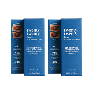 Twenty Twenty - Get Growing Lash & Brow Serum 2-pack (2 x 10ml Bottle) 4 month supply