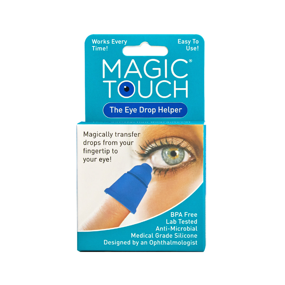 Magic Touch Eye Drop Applicator, Easy to Use, Reduce Waste