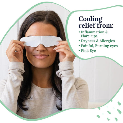 CorneaCare Rescue Cooling Eye Masks for Allergy relief (6-pack)