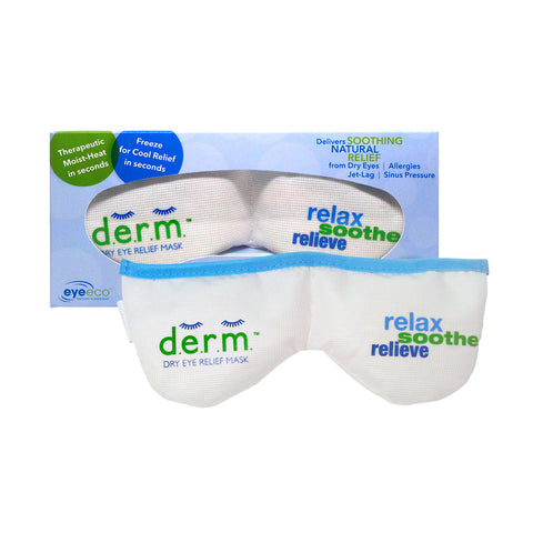 EyeEco D.E.R.M. Heat Mask for Mild Dry Eye Relief (Mask Only. No Cotton Liners)