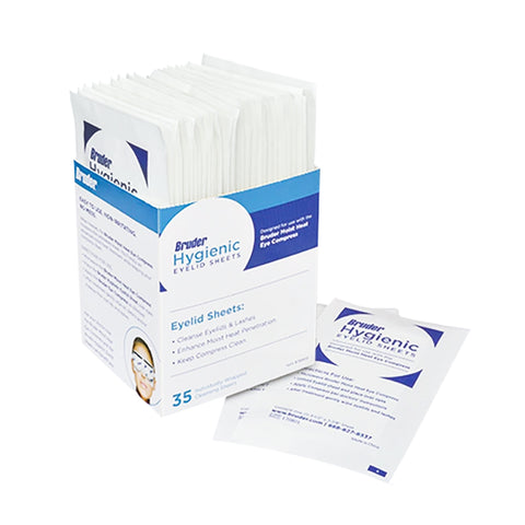 Bruder Hygienic Eyelid Sheets 35 Count Box (Used with Bruder Mask)