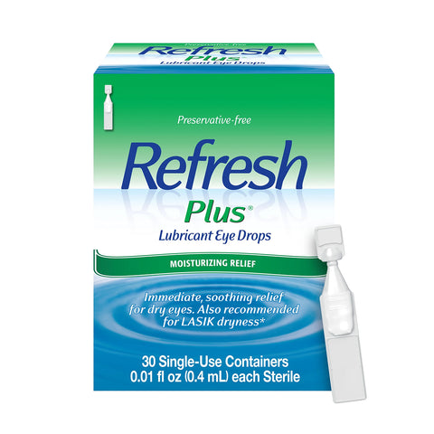 Refresh Plus Lubricant Preservative Free Eye Drops (30 vials)