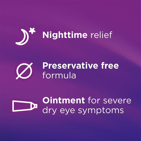 Soothe Eye Ointment by Bausch & Lomb, Nighttime Preservative Free Ointment (1.8 Oz tube)