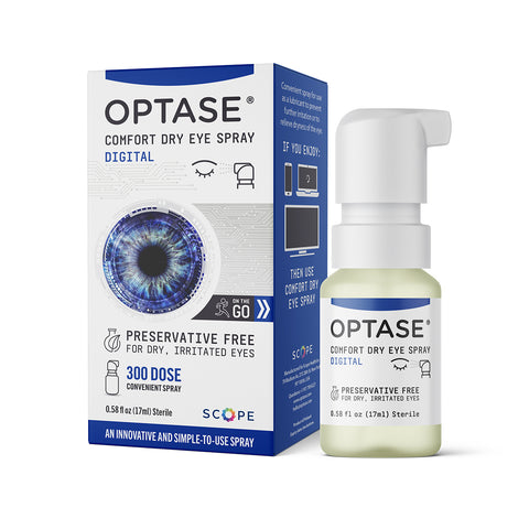 Optase Comfort Dry Eye Spray - Eye Spray - Preservative Free Artificial Tears Eye Drops Alternative - .58 fl oz