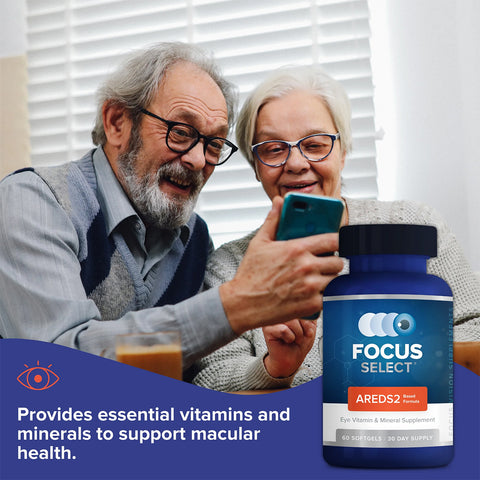 Focus Select Supplement - AREDS2 formula for Macular Degeneration (60ct. 30 Day Supply)