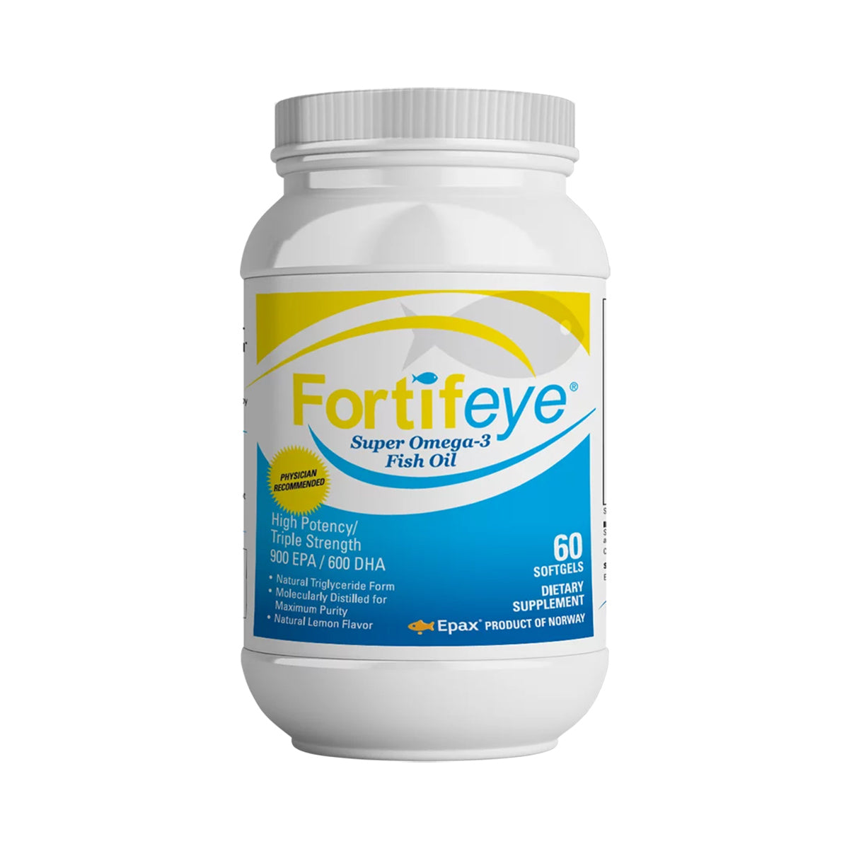 Fortifeye Super Omega-3 Fish Oil Omegas (60ct bottle)