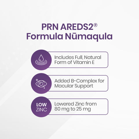 PRN nūmaqula Vitamin - AREDS2 Based Formula with Unique Enhancements - for Advanced Macular Support (90ct/270ct)