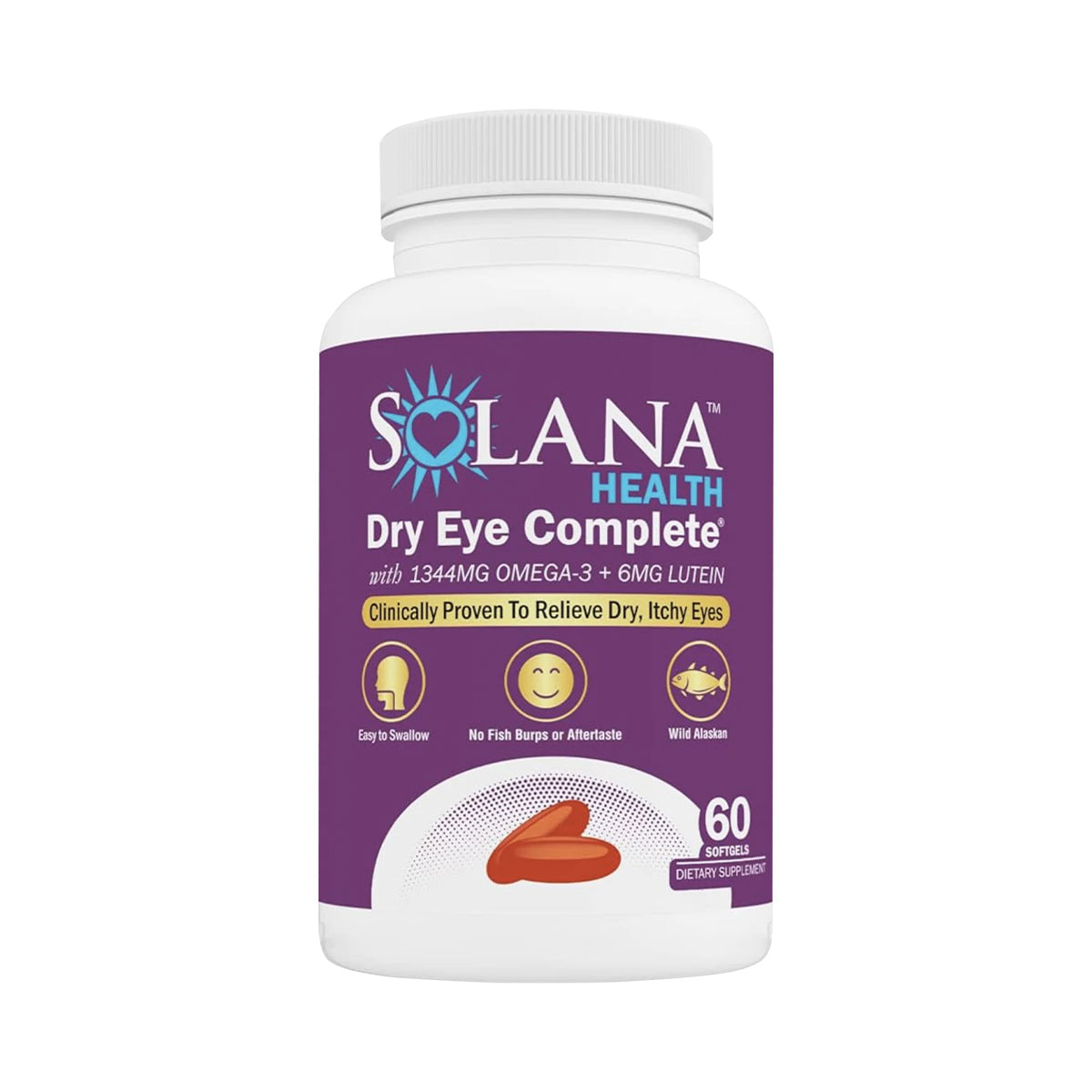 Solana Health Eye Complete with Omega and Lutein (60ct Bottle)