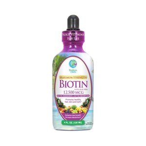 Tropical Oasis Biotin Liquid Supplement for Hair, Nail and Skin (32oz.)