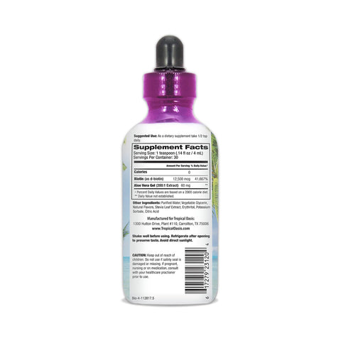 Tropical Oasis Biotin Liquid Supplement for Hair, Nail and Skin (32oz.)