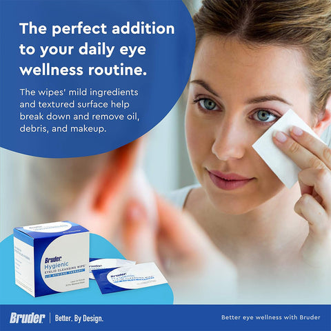 Bruder Hygienic Eyelid Cleansing Wipes - 30 Pre-Moistened Wipes