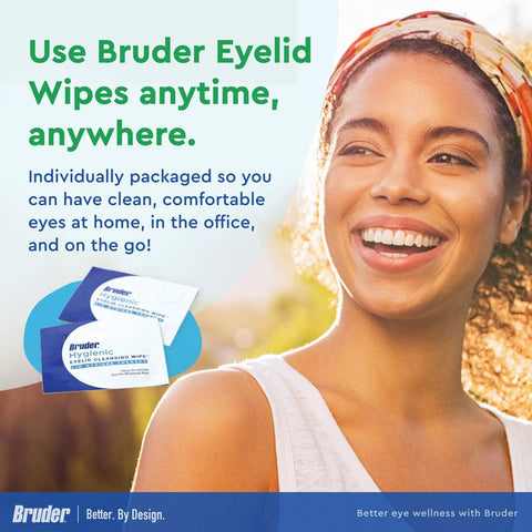 Bruder Hygienic Eyelid Cleansing Wipes - 30 Pre-Moistened Wipes