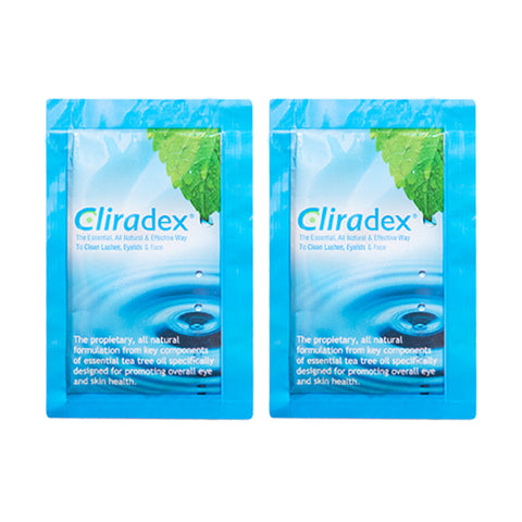 Cliradex Wipes 2-pack - Tea Tree Oil Extract Eyelid Towelette, 2 x 24 Count (2-Pack)