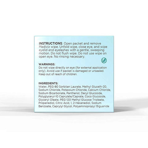 MediViz Eyelid Cleansing Wipes (No Tea Tree Oil)