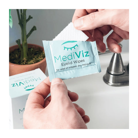 MediViz Eyelid Cleansing Wipes (No Tea Tree Oil)