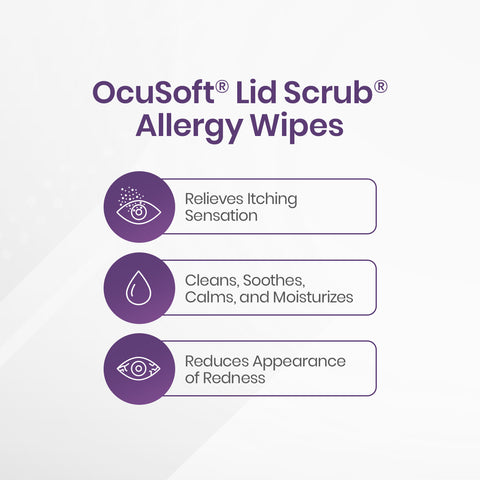 Ocusoft Lid Scrub  Allergy Eyelid Cleanser (2 x 30 Wipes) 2-Pack