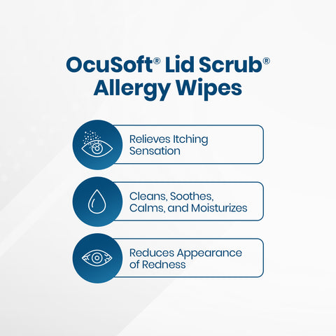 Ocusoft Lid Scrub  Allergy Eyelid Cleanser (30 Wipes)