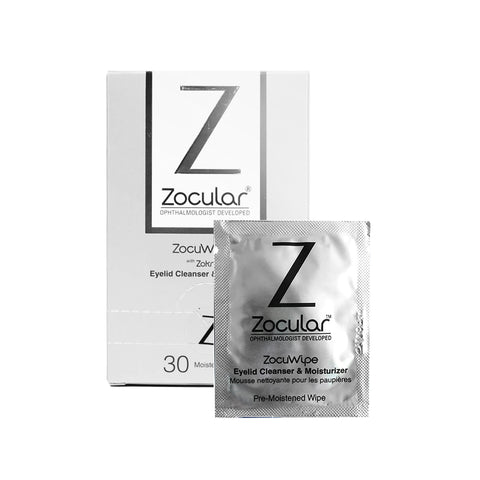 ZocuWipe Eyelid Cleanser and Moisturizer - 30 Count