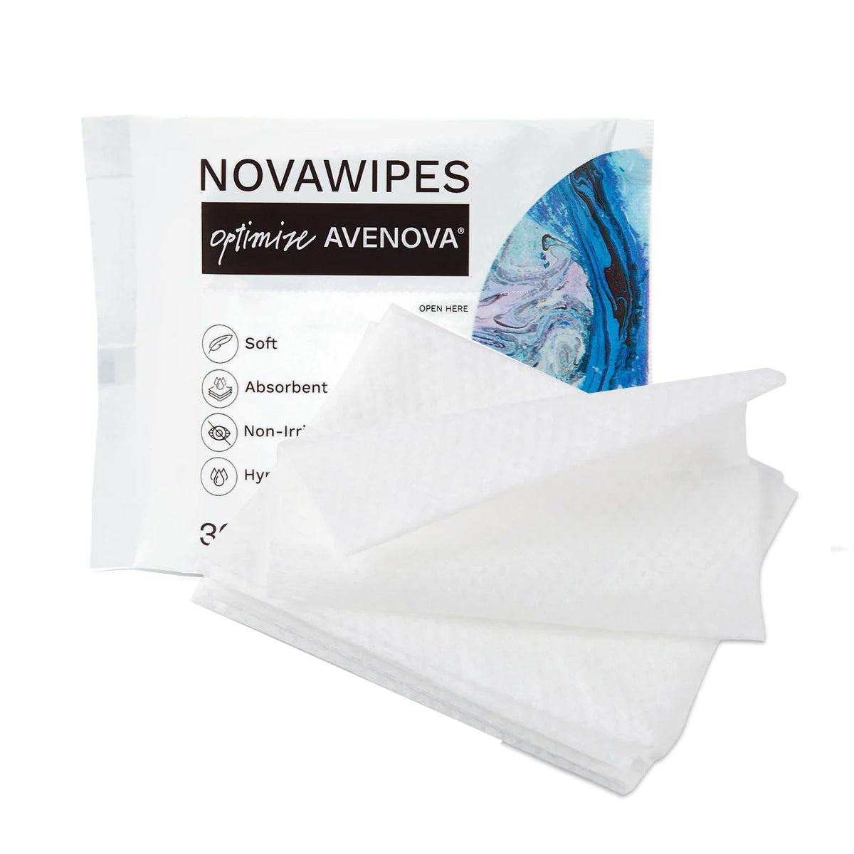 NovaWipes pads for use with Avenova Spray