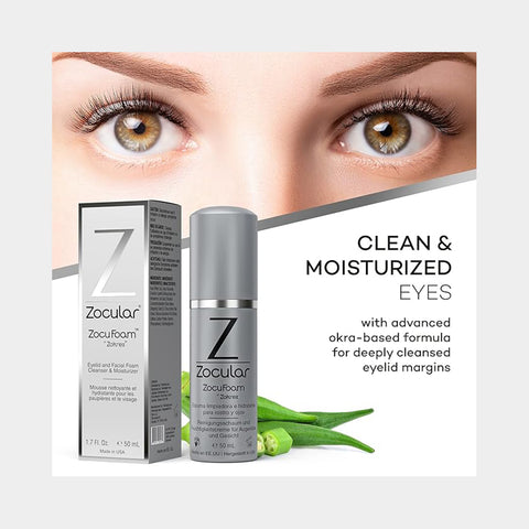 ZocuFoam 2-Pack Eyelid Foam Cleanser (4-6 month supply)