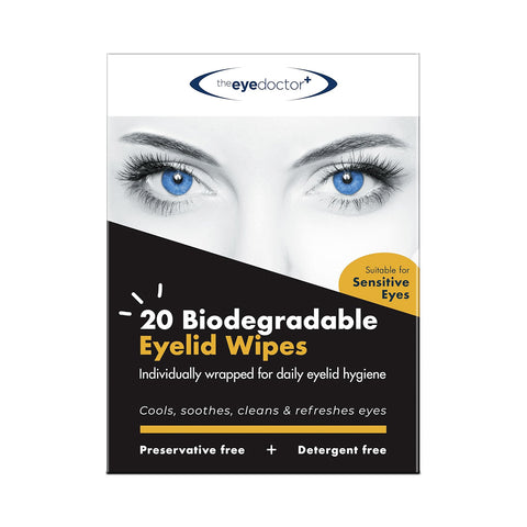 Biodegradable Eyelid Wipes for Eyelid Cleaning 20ct