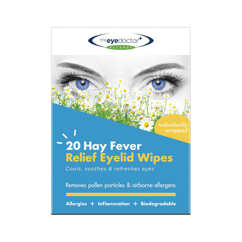 The Eye Doctor Allery/Hay Fever Relief Eyelid Wipes (20ct)