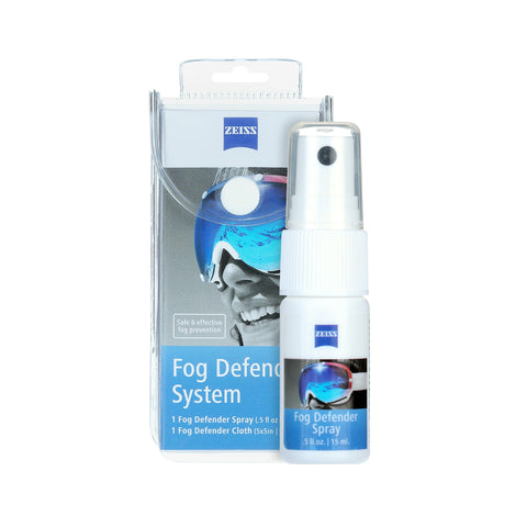 ZEISS Fog Defender System Anti-Fog Spray for Glasses – 1 Spray Bottle and 1 Microfiber Cloth