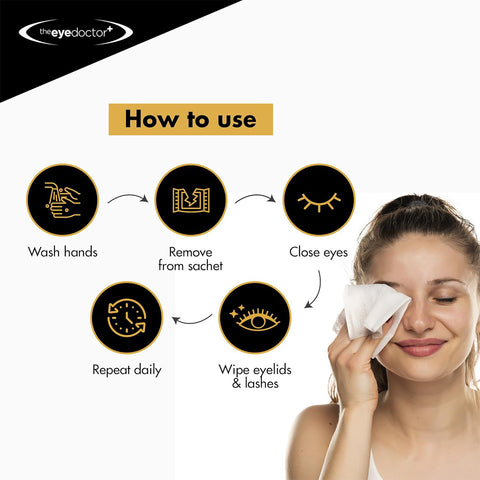 Biodegradable Eyelid Wipes for Eyelid Cleaning 20ct