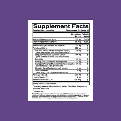 DiaVis - Retina Support Formula - (60Ct 1 Month Supply)