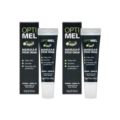 Optimel Manuka Eyelid Cream for Dry Flaky Skin, Conditioner (2 x 15g tubes)