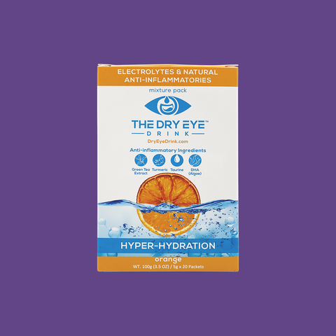 Dry Eye Drink Hyper Hydration Additive for Dry Eyes (20-pack) (Orange)